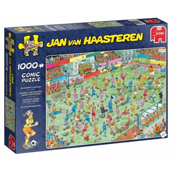 Mistrzostwa Świata Kobiet w Piłce Nożnej, Jan van Haasteren (1000el.) - Sklep Art Puzzle
